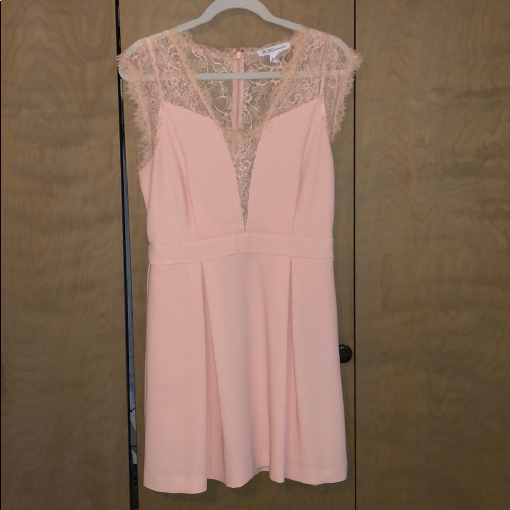 BCBG blush dress